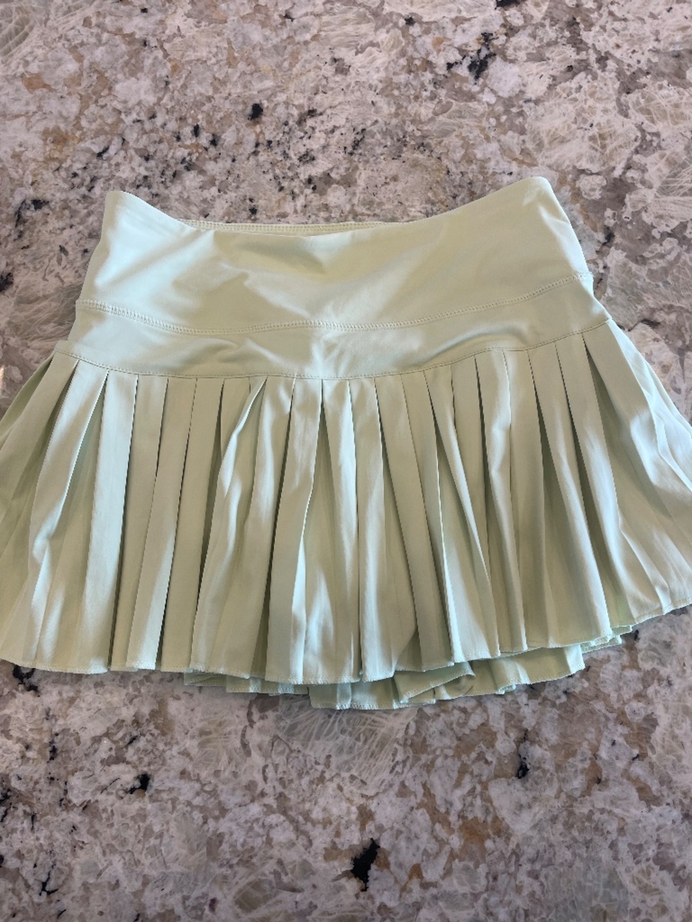 Gold Hinge Pale Green Sage Fringed Athleisure Skirt Skort Outdoor Summer Medium